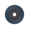 Pferd 5" x 7/8" A.H. POLIFAN® Flap Disc - Z PSF STEELOX, Zirconia, 40 Grit, Flat 63011